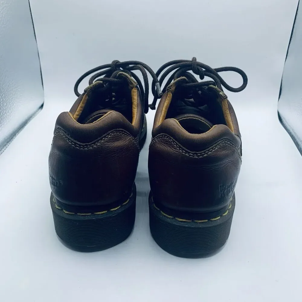 Dr. Martens Brown Leather 12037 AW004 Platform shoes Size EU42 Us 10 NEW INSERTS
